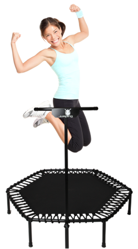 Jumping Fitness Frau